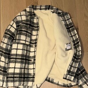 Old Navy Plaid Sherpa Jacket